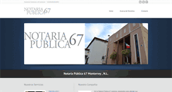 Desktop Screenshot of notaria67.com